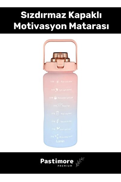 Pastimore Premium Özel Üretim Çift Renk Ölçü Baskılı Sızdırmaz Akmaz Motivasy...