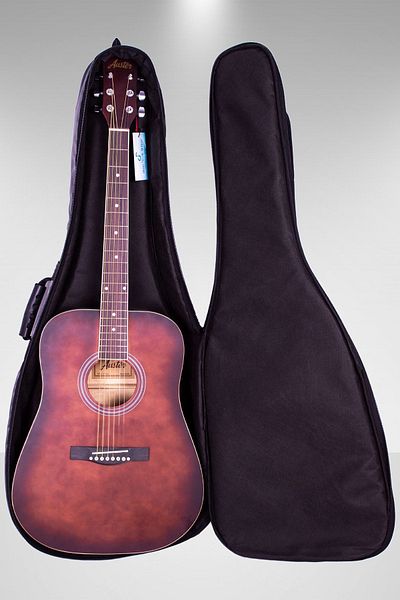 Fortex Black Acoustic Guitar Case - 350 Series