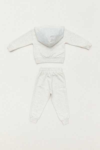 Fulla Moda Printed Hooded Girl's Tracksuit Set