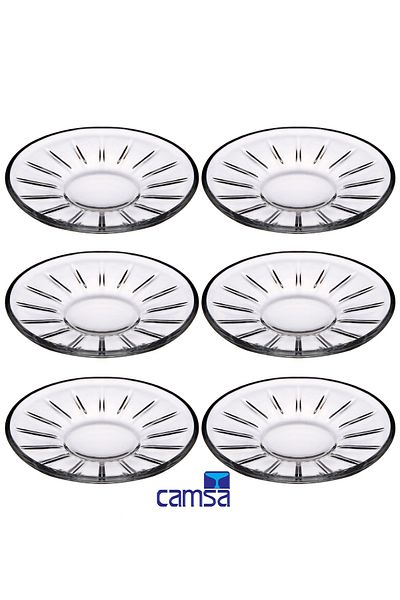 Queen’s Kitchen Selena 6-Piece Glass Plate Set