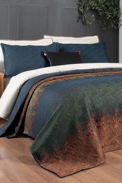Sarev Molly Multi Double Decorative Bedspread Set with Gift