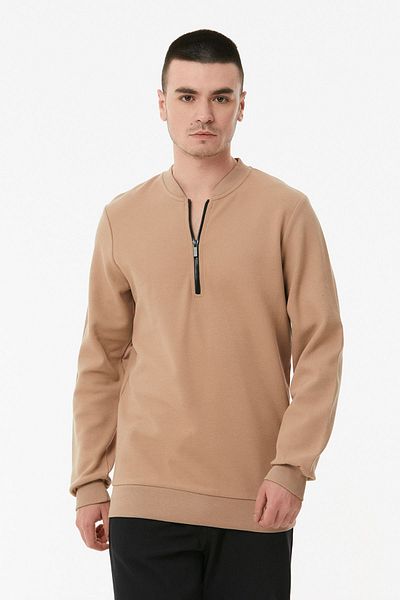Fulla Moda Φούτερ με μισό φερμουάρ