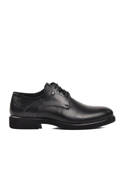 Pierre Cardin 14205 Model Men's Classic Black Genuine Leather Shoes