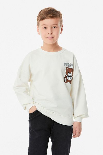 Fulla Moda Детски суичър с кръгло деколте с принт