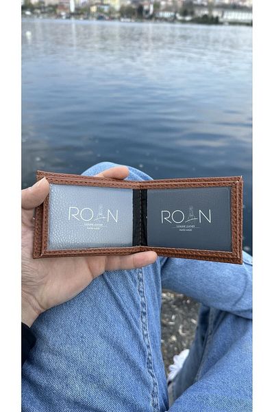 Roan Луксозен мъжки портфейл от естествена веганска кожа в кутия