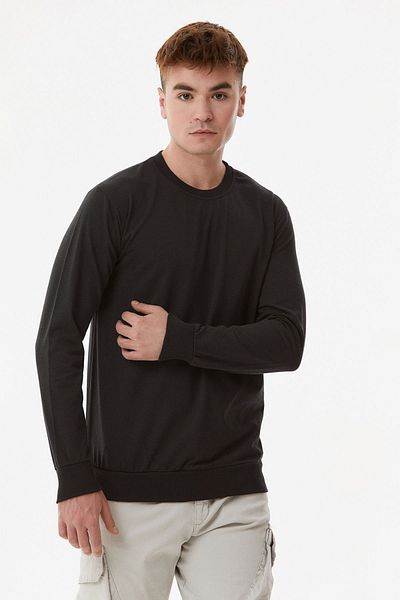 Fulla Moda Hanorac de bază cu gât crew