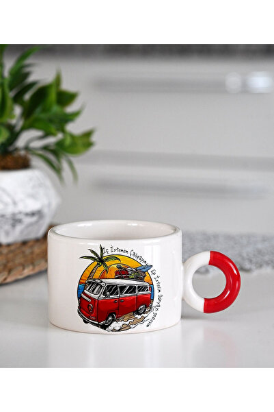 GünayStore Latte and Espresso Lover Coffee for Friend - 200 Ml Funny Motto Cup