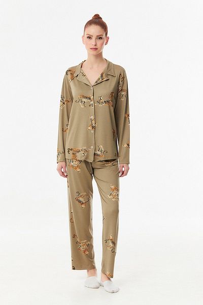 Fulla Moda Leopard Printed Pajama Set