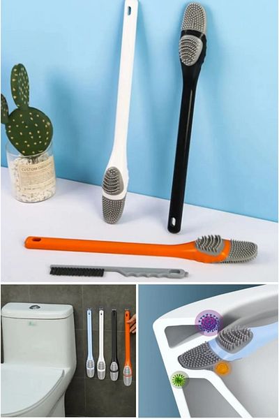 AYGÖREN HOME Silicone Toilet and Fine Detailed Duck Design Gift Brush