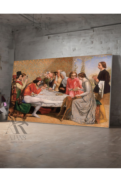 AR AJANS KANVAS TABLO Priča o Izabeli i Lorenzu Dekorativna slika na platnu