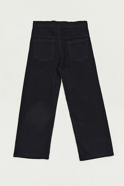 Fulla Moda High Waist Palazzo Canvas Girls' Trousers