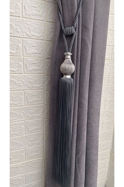 Helezoni 1 Piece Tasseled Braçol Striped Vase Hornbeam Tactical Curtain Accessory
