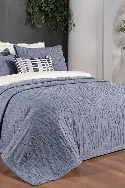 Sarev Fallon Double Decorative Bedspread Set - With Throw Pillow Gift