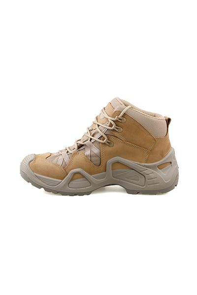 Scooter Beige Men's Outdoor Boots - Nubuck Leather P1492NBJ-1 Cream