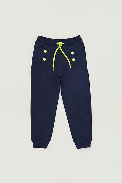 Fulla Moda بنطال رياضي أساسي للفتيات بأزرار ورباط على الخصر