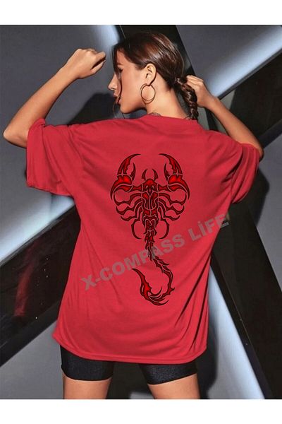 x-compass life THSORT Unisex Cotton Authentic Sirt Scorpion Printed