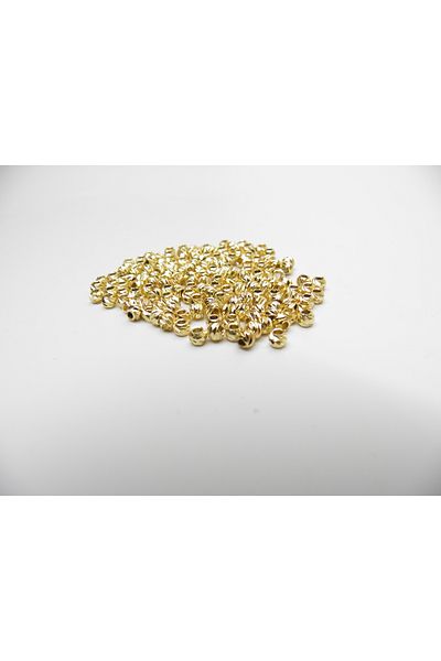 Yüksel Boncuk 3 mm Dorica Gold Plated - Intermediate Material