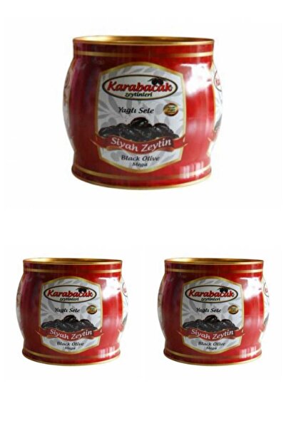 Karabacak Zeytin MEGA YAĞLI SELE 2 KG TENEKE KUTU 3KUTU