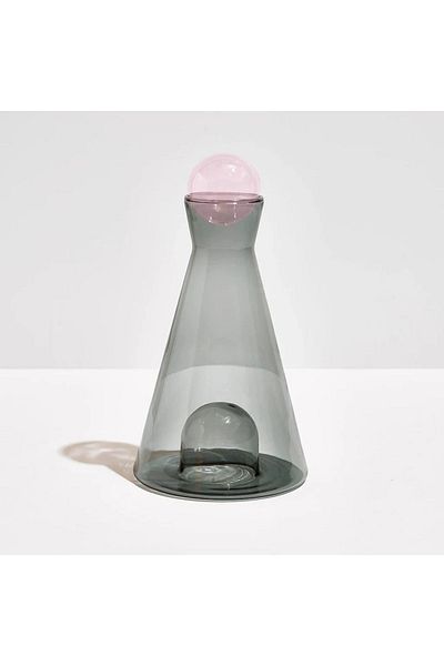P H Panayır Home Smoked Luxury Glass - Elegant Glass for Water Bottle, Decanter, Floor and Fruit