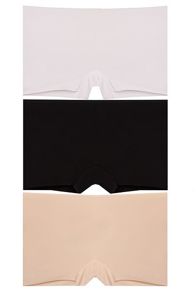 papatya lingerie Set de 3 boxeri fără cusături tăiați cu laser pentru femei