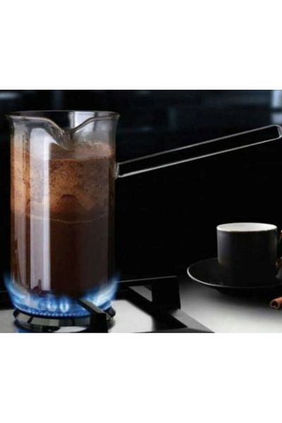 DİBA AVM 400 ml Heat Resistant Borosilicate Coffee Pot - 1 Piece