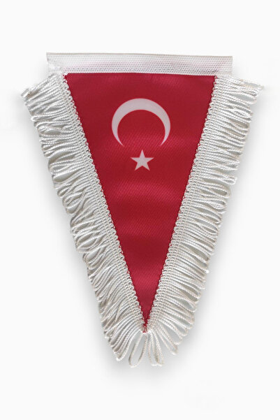 Pencere Bayrak 6 Adet Üçgen Saçaklı Türk Bayrak 11x18 Cm