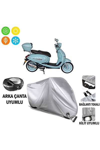 autoEs Arora Cappucino 125 Branda Motosiklet Brandası Arka Çanta Bağlantı ve ...