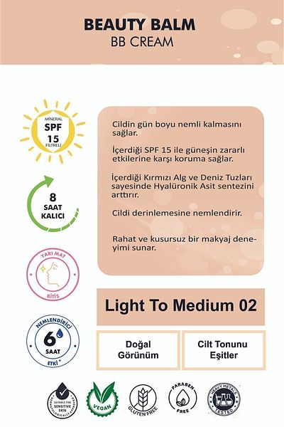 Farmasi Bb Cream 02 30 ml New Series 8690131782504