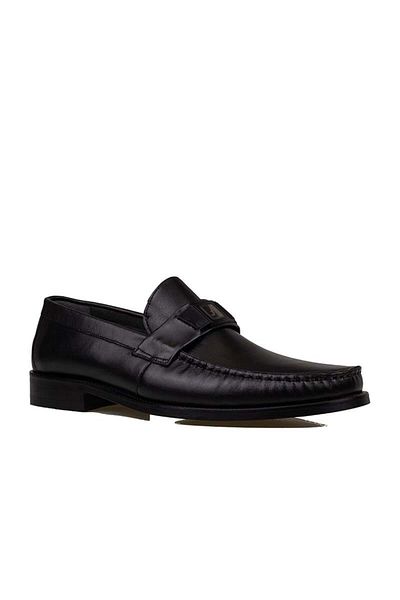 Fosco Black Genuine Leather - Neolit Sole Classic Rock Shoes