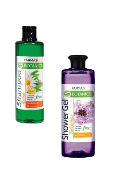 Farmasi بوتانيكس هيربال ميكس - شامبو وجل استحمام منعش بالزهور 500 مل
