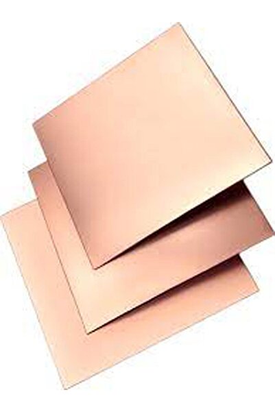 BAKIRSAN 10x10cm Bakır Levha 1ad 100x100mm Bakır Plaka Öğrenci Bakırı 10x10cm Deney Bakırı Okumadan Almayınız