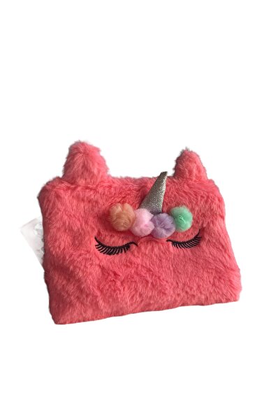 Dolphin Pc-1840 Unicorn Λούτρινη Τσάντα Στυλό - Φούξια