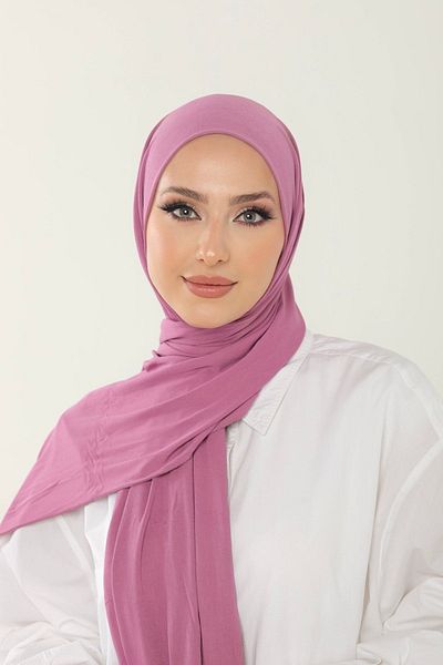 Beyzak Violet Luxury Combed Cotton Shawl - Women's Hijab Jersey Hijab Lycra Shawl