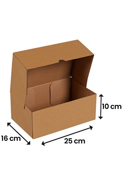 Packanya 25x16x10-25 Adet Kesimli Karton Kutu - Internet Ve Kargo Kutusu