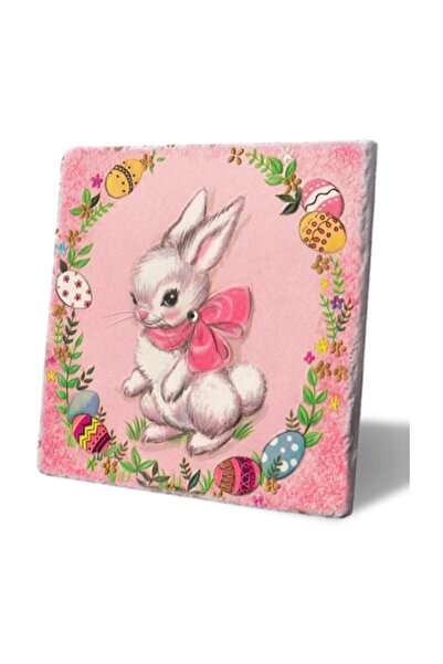 LWP Shop Pink Easter Rabbit Trivet