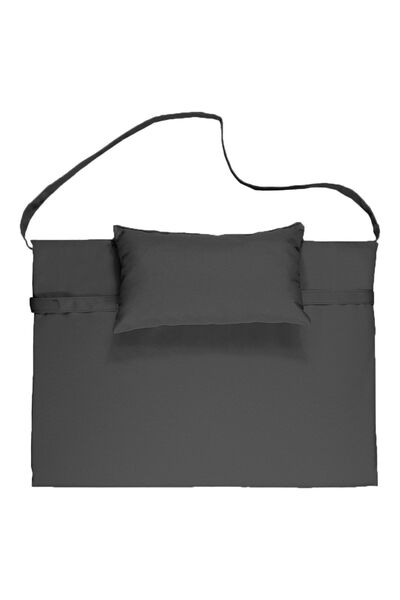 Bysay Taşınabilir Katlanır Çanta Şezlong Minderi, Yastıklı Minder (antrasit)