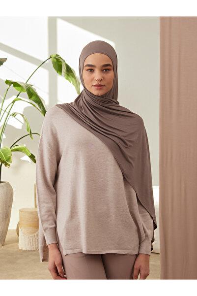 Femple Modest Μικρό πρακτικό σάλι ζέρσεϊ Premium |   Χρώμα: Desert Dust |   Ραμμένο με πηγούνι |   Μέτρο: Νεαρός-παιδί |   Στιγμιαίο Hijab