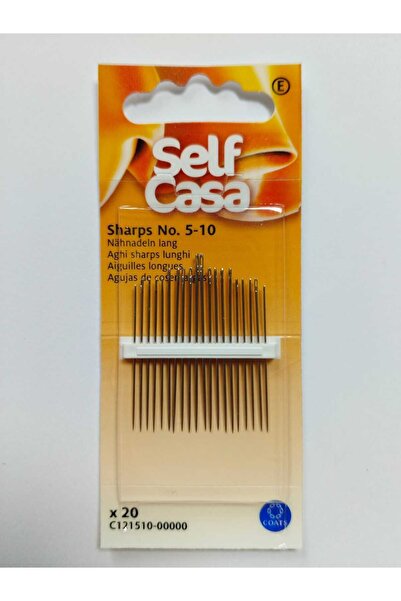 Self Casa Ac de cusut cu vârf ascuțit din oțel nr. 5-10