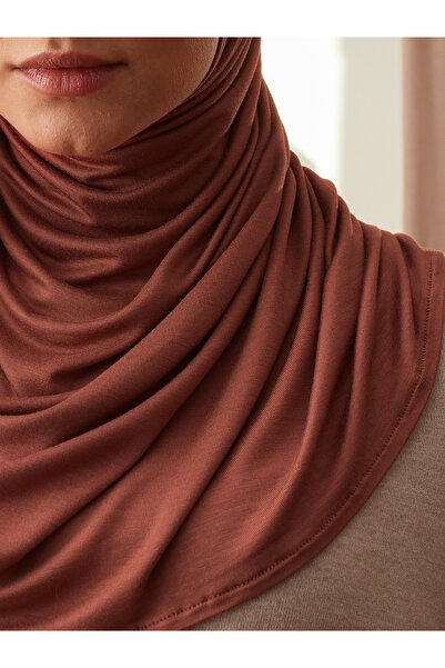 Femple Modest Small Practical Premium Jersey Shawl |   Color: Red Red |   Chin Stitched |   Size: Young-Child |   Hijab