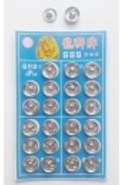 Kezban Tekstil Snap Button Silver Color 3no (14mm) 24 Pieces