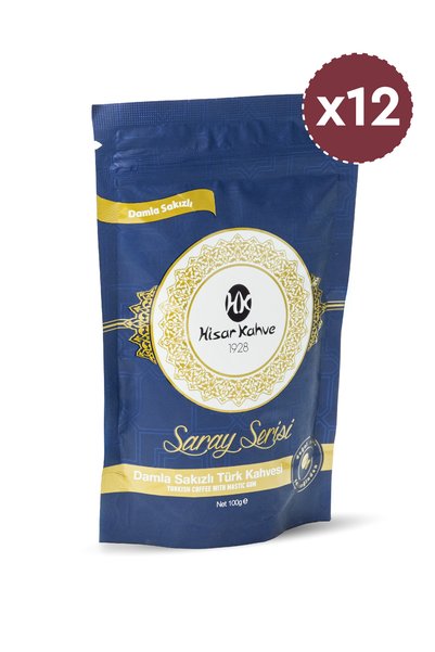 Hisar Kahve Hisar Saray Serisi Damla Sakızlı 100g (x12)