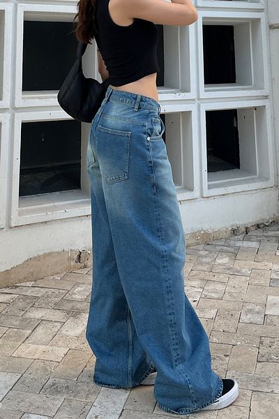 DEEFWEAR Παντελόνι Y2K Large Pocket Star Jean