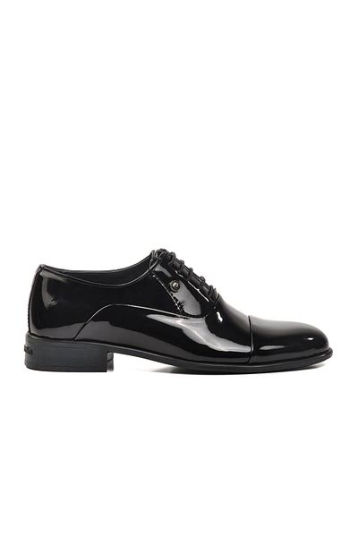 Pierre Cardin 70PC20 Groom Μαύρο λουστρίνι Γνήσιο δέρμα Ανδρικά Κλασικά Παπούτσια