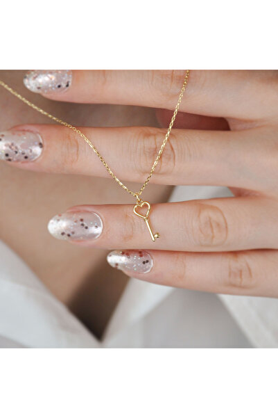 Burcu Kuyumculuk Kalp Anahtar Kolye