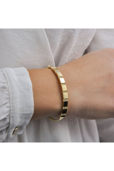 Burcu Kuyumculuk Taşlı Prizma Bilezik