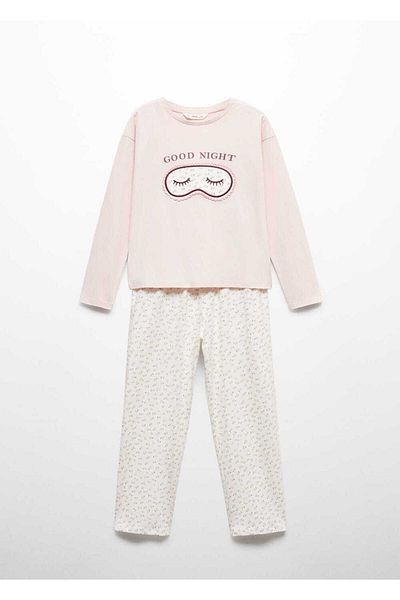 MANGO Kids Dlouhé vzorované pyžamo