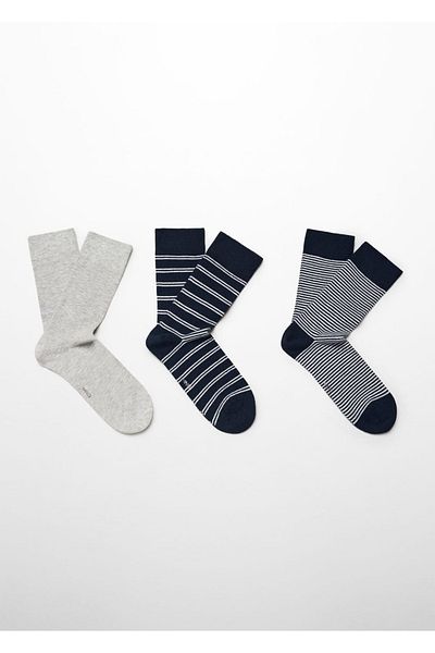 MANGO Man 3 Paar Baumwollsocken