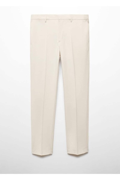 MANGO Man Süper slim fit streç kumaştan kumaş pantolon