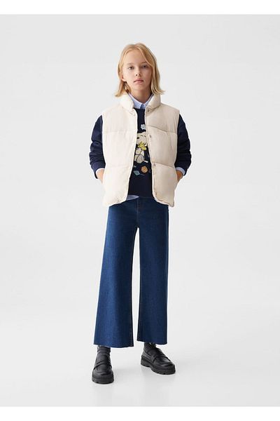MANGO Kids Ecru Vest for Kids
