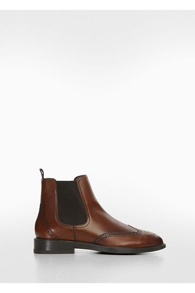 MANGO Man Chelsea Boots aus Leder – Mold Cut